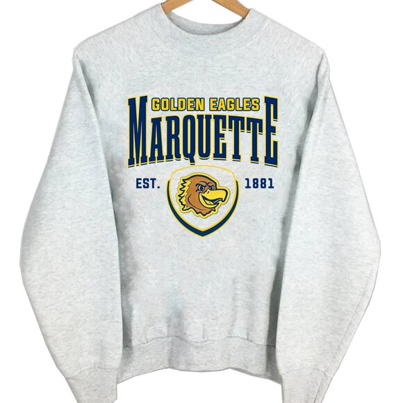 Marquette University Shirt NCAA Golden Eagles Sweatshirt Sweater Retro - Picture 1 of 2